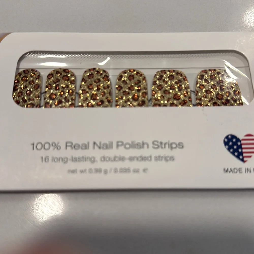 NEW Color Street Safari Chic Leopard Glitter &Upper East Side Nail Polish Strips - Picture 2 of 8
